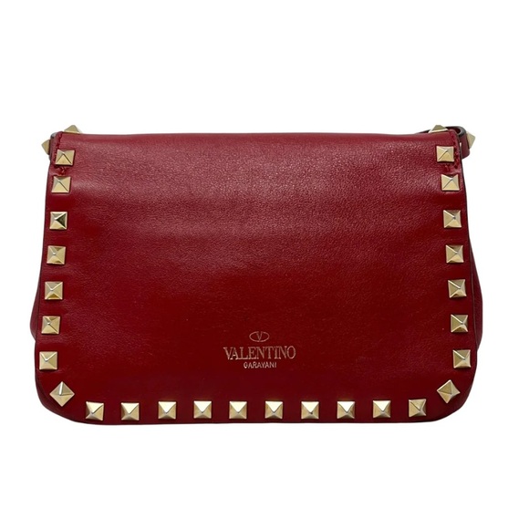 Valentino Red Mini Rockstud Bag - Picture 3 of 10